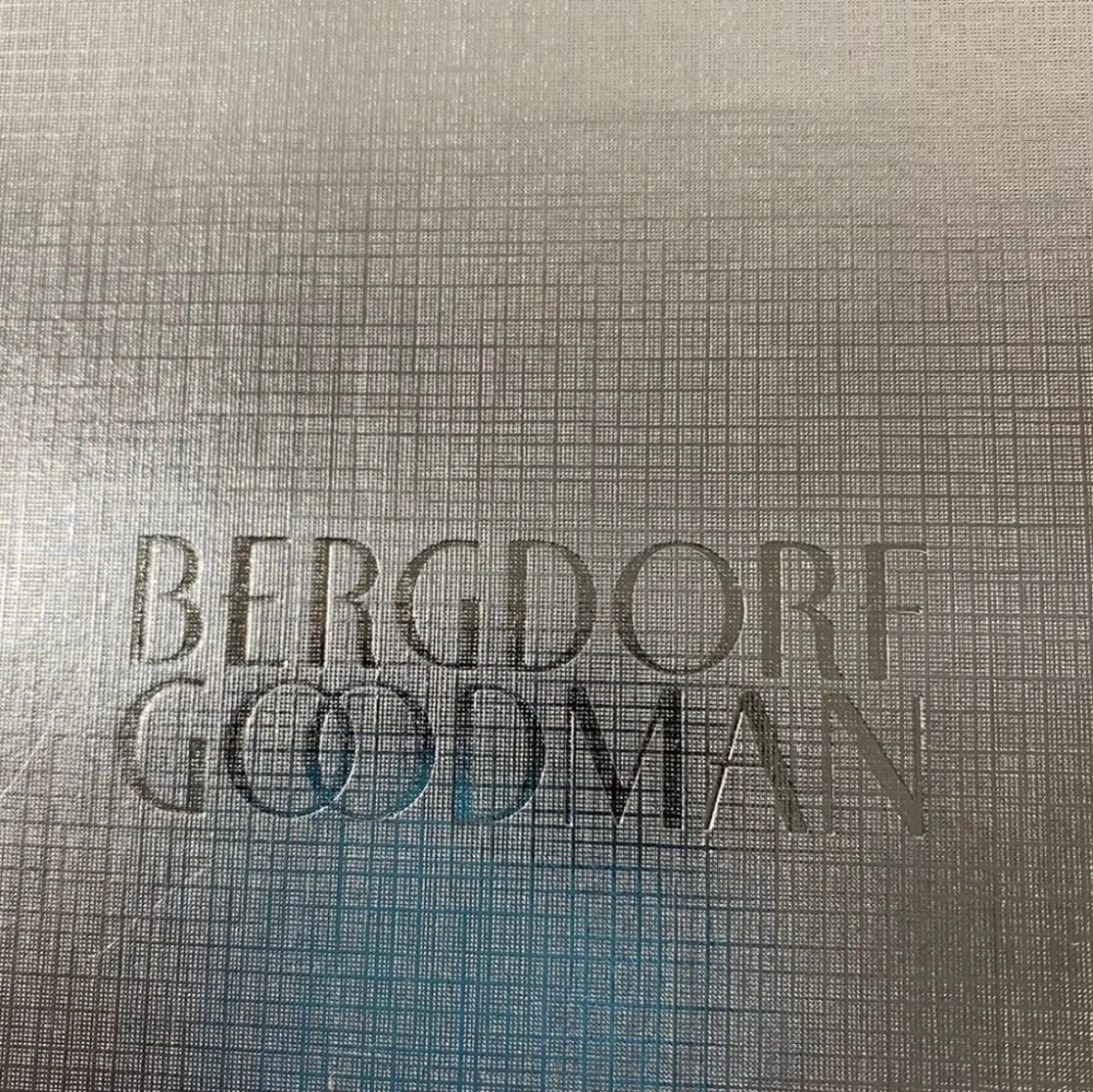 2 Bergdorf Goodman Silver Logo Gift Boxes 6.5x6.5x5.5 + Larger 12x6x5